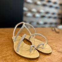 SANDALO INTRECCIO ARGENTO