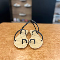 SANDALO INTRECCIO NERO