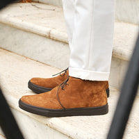 Polacchina camoscio cuoio