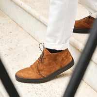 Polacchina camoscio cuoio