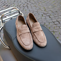 Tascabile camoscio beige
