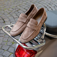 Tascabile camoscio beige
