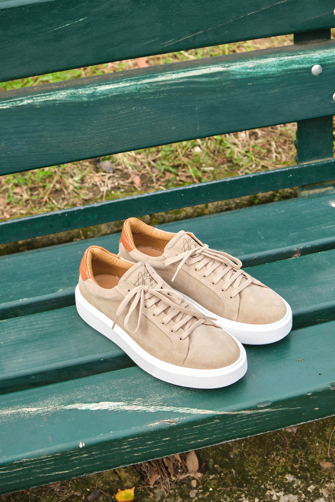 GARDA BEIGE SUEDE SNEAKERS