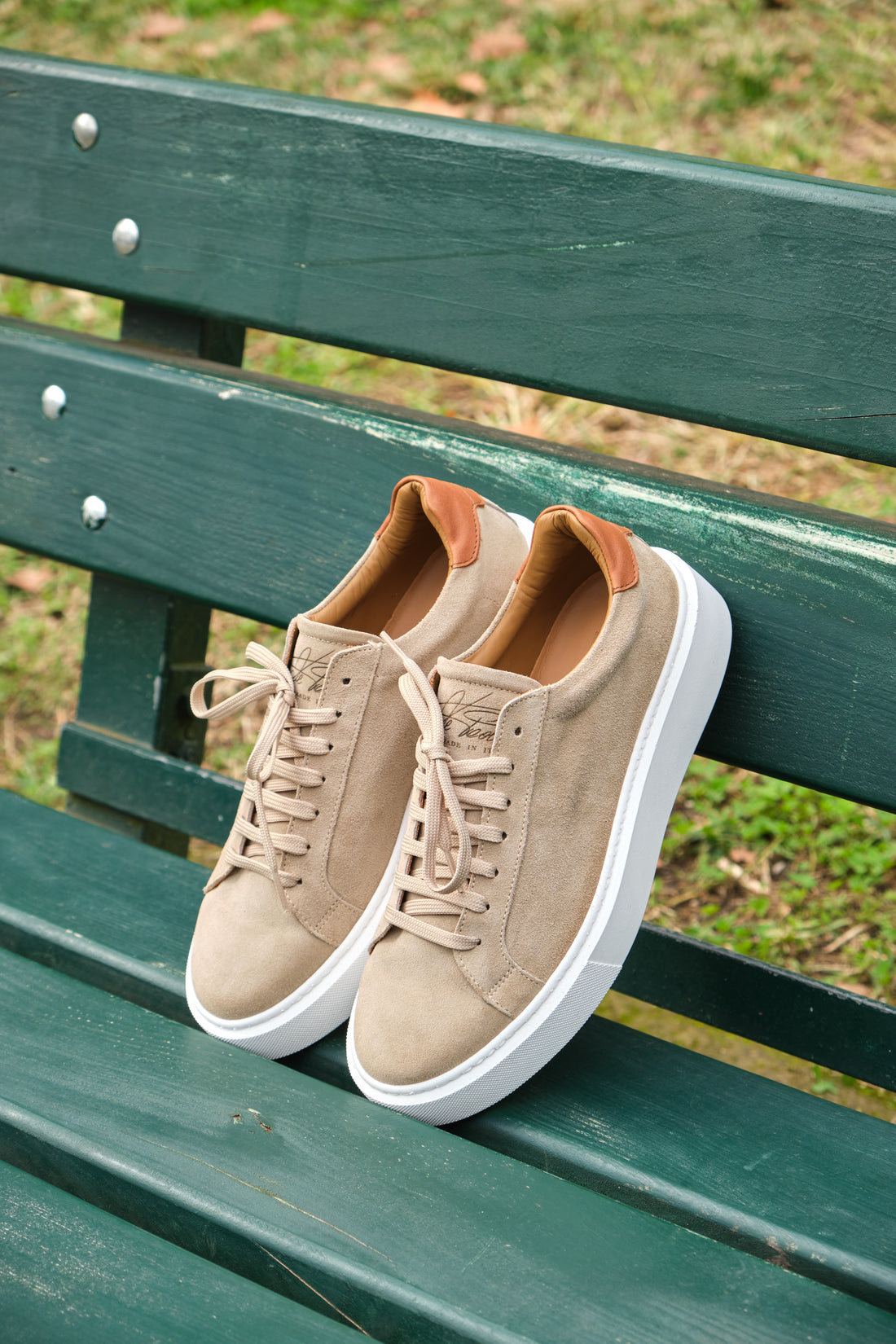 GARDA BEIGE SUEDE SNEAKERS