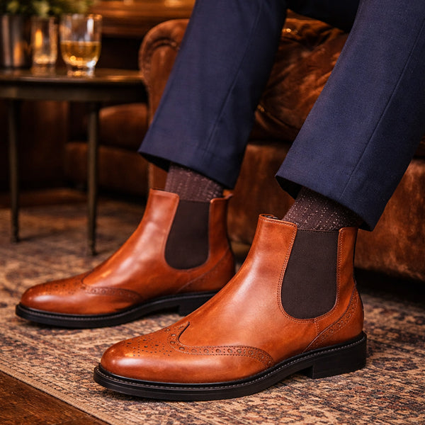 CHELSEA BOOTS INGLESE CUOIO