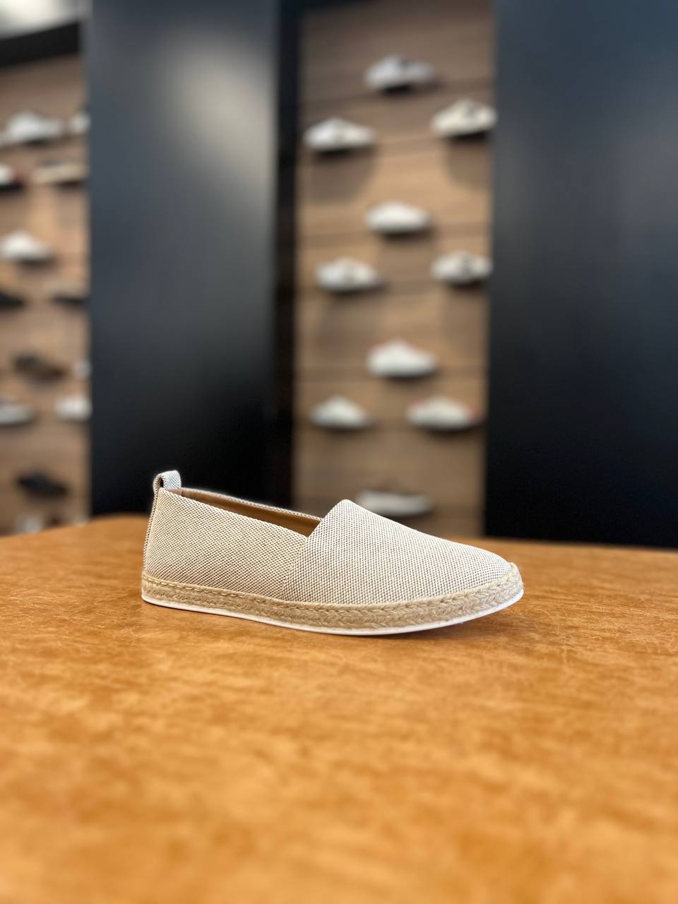 Espadrilles "AMALFI" Salt and Pepper Fabric