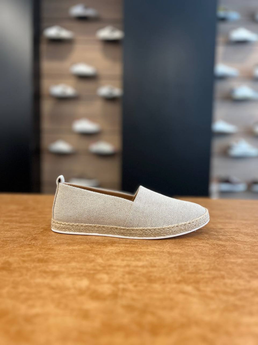 Espadrilles "AMALFI" Salt and Pepper Fabric