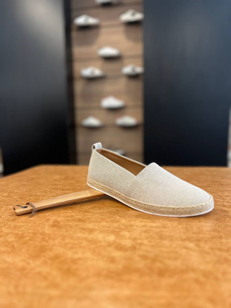 Espadrilles "AMALFI" Salt and Pepper Fabric