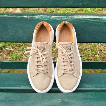 SNEAKERS EN DAIM BEIGE GARDA