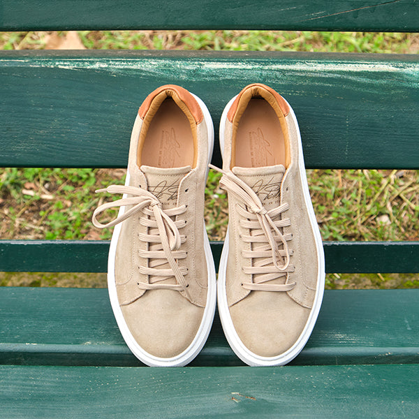 GARDA BEIGE SUEDE SNEAKERS