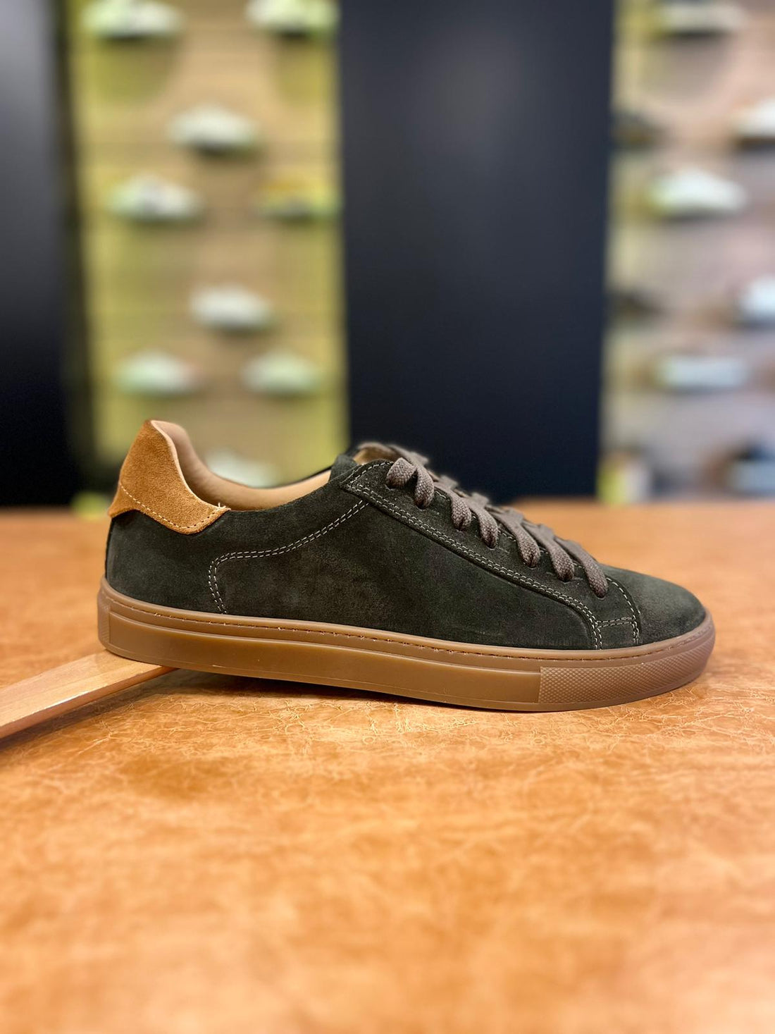 CORBELLA CAM GREEN-LEATHER